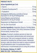 liquid nutricalm dogs & cats (rx vitamins for pets) product facts
