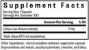 lithium orotate seeking health supplement facts