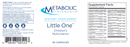 little one children's multivitamin (metabolic maintenance) label