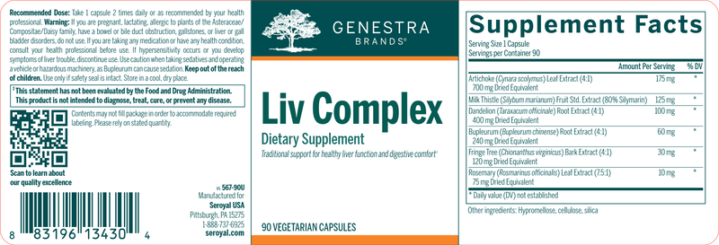 Liv Complex label Genestra