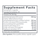 liver gb+ (biocidin botanicals) supplement facts