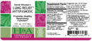 lung relief antispasmodic (herbalist alchemist) label