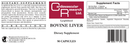 lyophilized bovine liver ecological formulas label