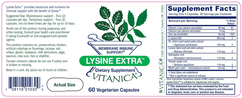 Lysine Extra Vitanica products