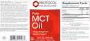mct oil (protocol for life balance) label