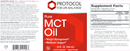 mct oil (protocol for life balance) label