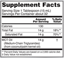 mct oil vanilla hazelnut (now foods) supplement facts