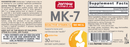 mk-7 180 mcg jarrow formulas label