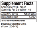 maca nutramedix supplement facts