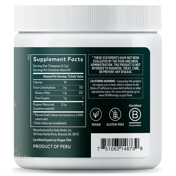 maca powder gaia herbs