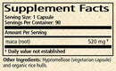 maca capsules wise woman herbals supplement facts