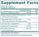 macular support genestra supplement facts