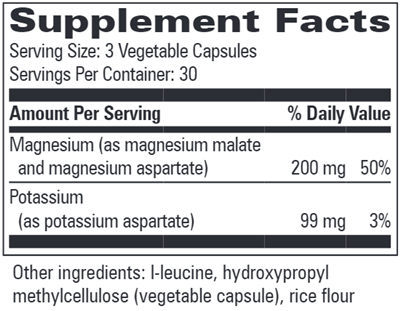 Mag-K (Progressive Labs) Supplement Facts