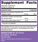 magactive magnesium night powder packets metagenics supplement facts