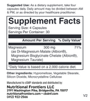 mag complete 300 nutritional frontiers supplement facts