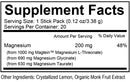 magtech drink natural stacks supplement facts