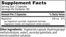 mag complete sfi health supplement facts