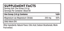 magnesium citrate powder citrus berry (thorne) supplement facts