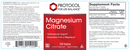 magnesium citrate tablets (protocol for life balance) label