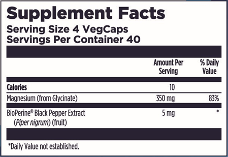 magnesium glycinate 350 (KAL) supplement facts