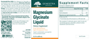 magnesium glycinate liquid genestra label