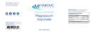 magnesium glycinate (metabolic maintenance) label