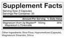 magnesium l-threonate momentous supplement facts