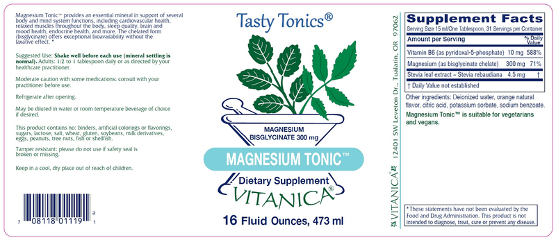 Magnesium Tonic Vitanica products