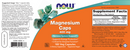 magnesium caps 400 mg (now foods) label