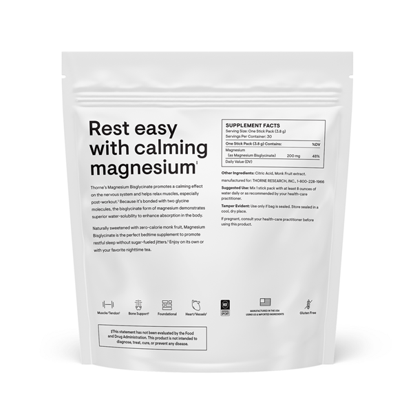 buy magnesium bisglycinate stick packs thorne