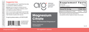 magnesium citrate 180 caps allergy research group label