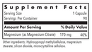 magnesium citrate 90 caps allergy research group supplement facts