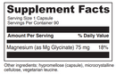 magnesium glycinate (davinci labs) supplement facts