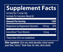 magnesium glycinate powder grape trace minerals research supplement facts