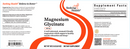 magnesium glycinate powder (seeking health) label