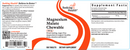 magnesium malate chewable (seeking health) label