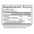 magnesium plus (seeking health) supplement facts