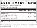 magnesium potassium aspartate douglas labs supplement facts