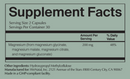 magnesium rest + digest supplement facts