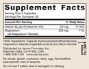 magnesium taurate (jarrow formulas) supplement facts