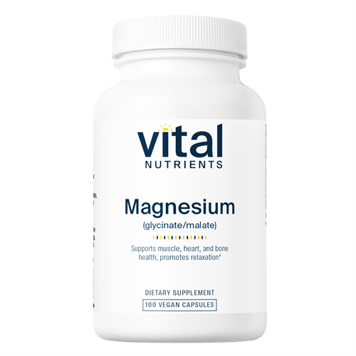 Magnesium glycinate malate 120 mg 100ct Vital Nutrients