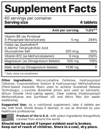 Magnesium w/SRT (B-Free) (Jigsaw Health) Supplement Facts