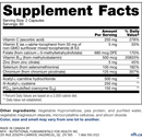 male fertility sap (nfh nutritional fundamentals) supplement facts