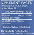 manganese liquid mineral (bodybio) supplement facts