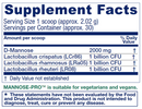 mannose-pro urinary tract support vitanica supplement facts