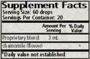 matricaria chamomile wise woman herbals supplement facts