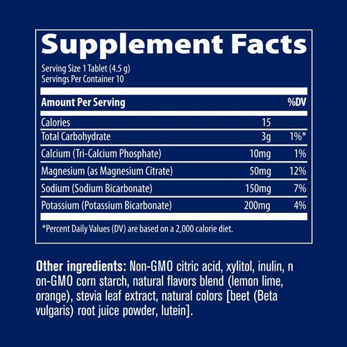 Max-Hydrate Endurance Supplement Facts Label