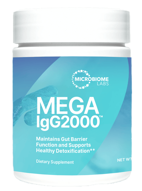Mega IgG2000 Powder (Microbiome Labs) Front