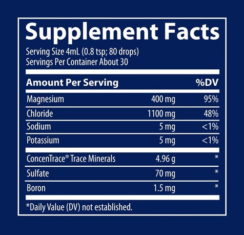 Mega-Mag Supplement Facts Label