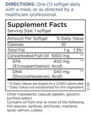 mega omega extra strength (metabolic maintenance) supplement facts